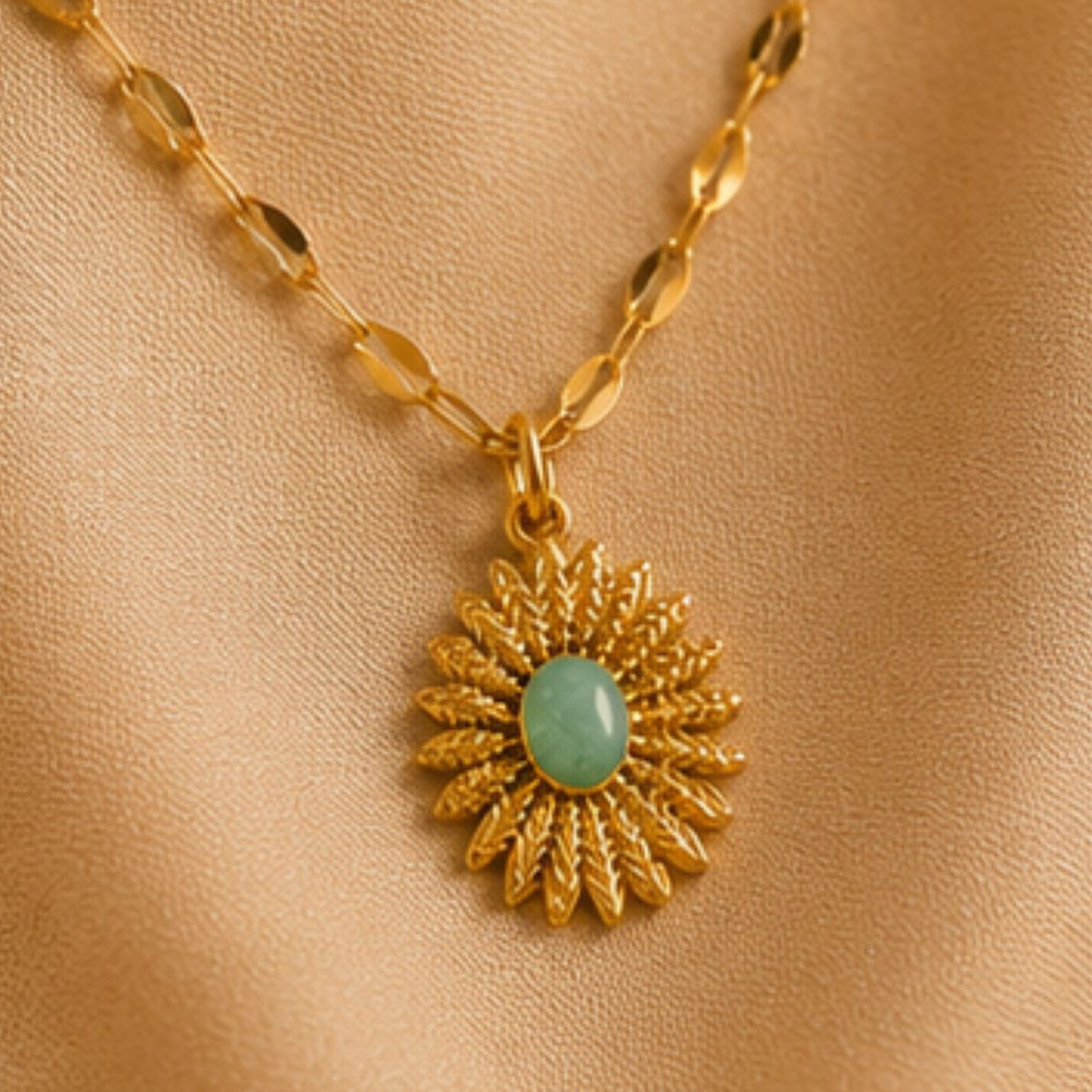 Sunlit Lotus Pendant