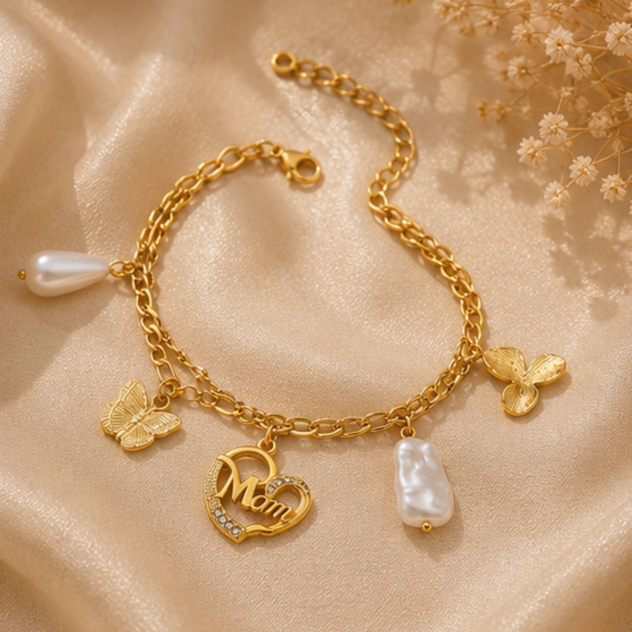 Aashi Mom Pearl Bracelet