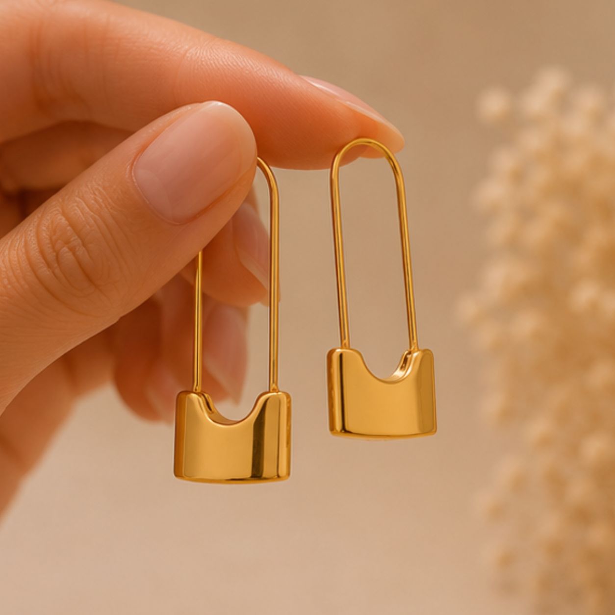 Aroha Bar Loop Earrings