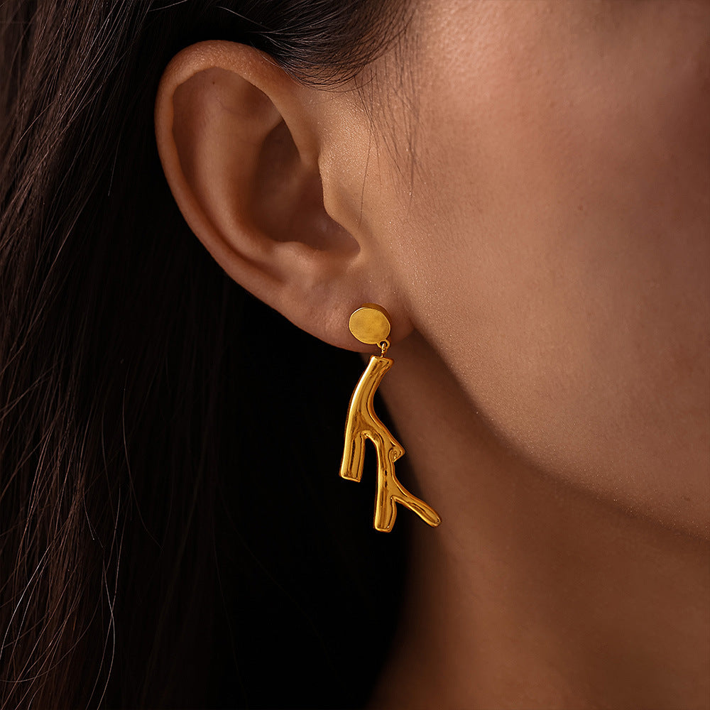 Ira Coral Dangle Earrings