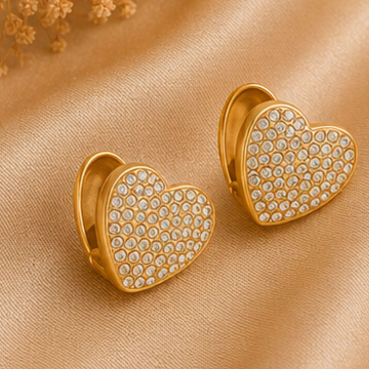 Aahana Spark Heart Studs