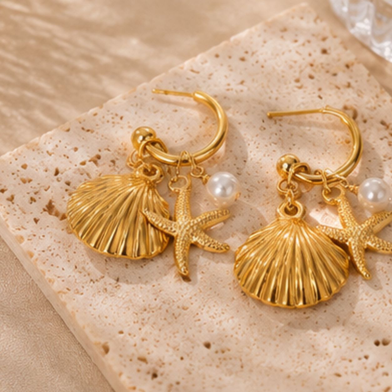 Aaravi Shore Drop Earrings