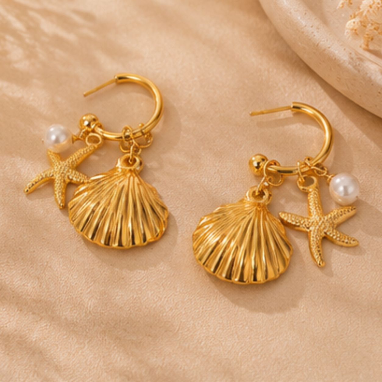 Aaravi Shore Drop Earrings