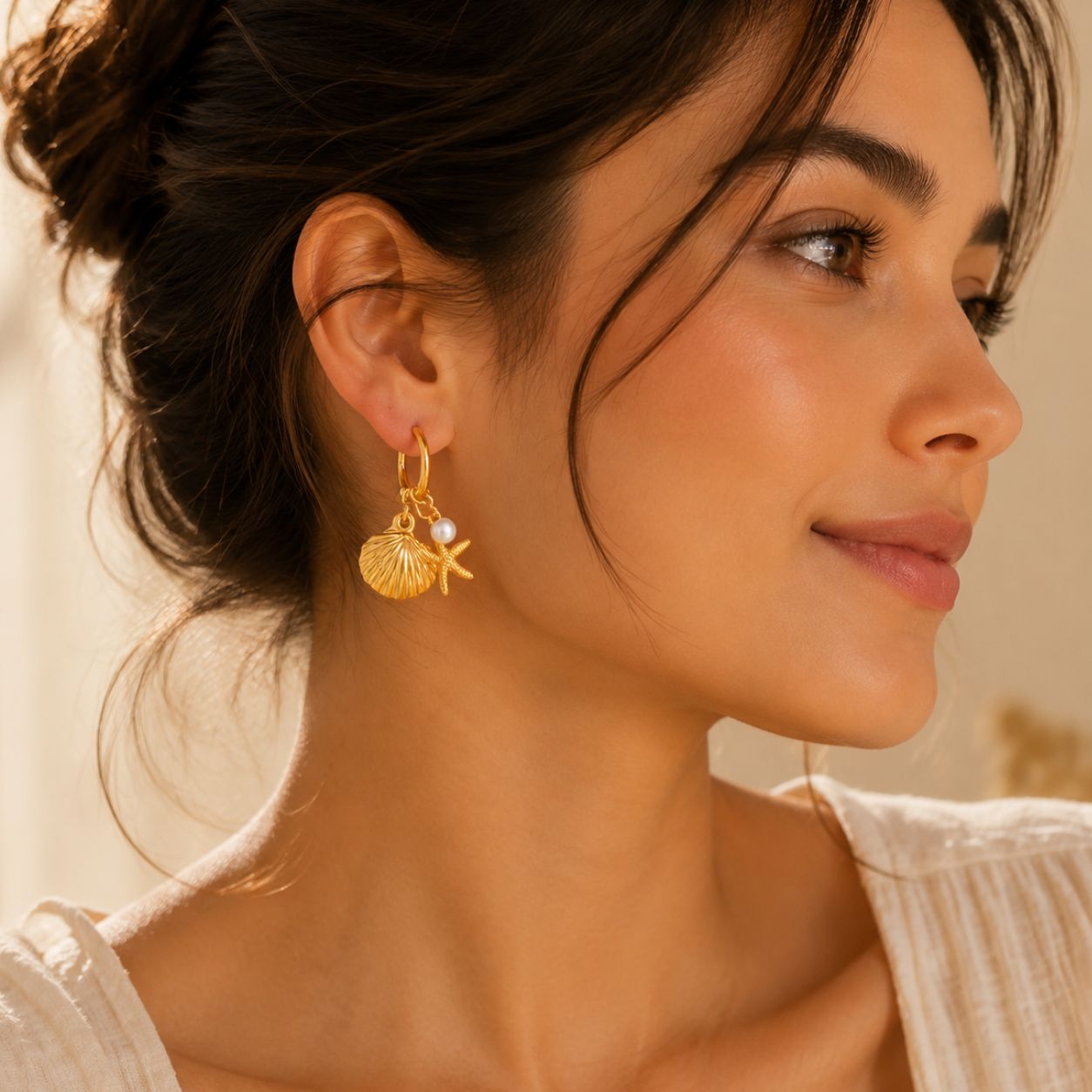 Aaravi Shore Drop Earrings