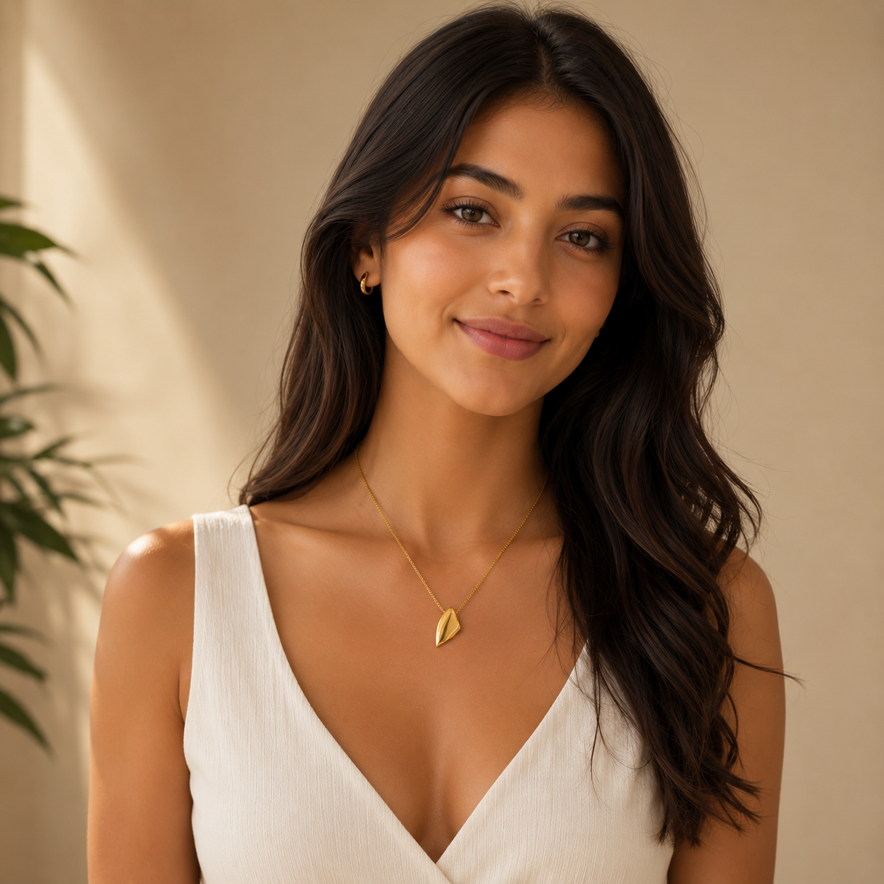 Avant Gold Slice Necklace