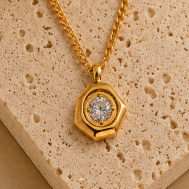 Zuri Hexa Charm Necklace