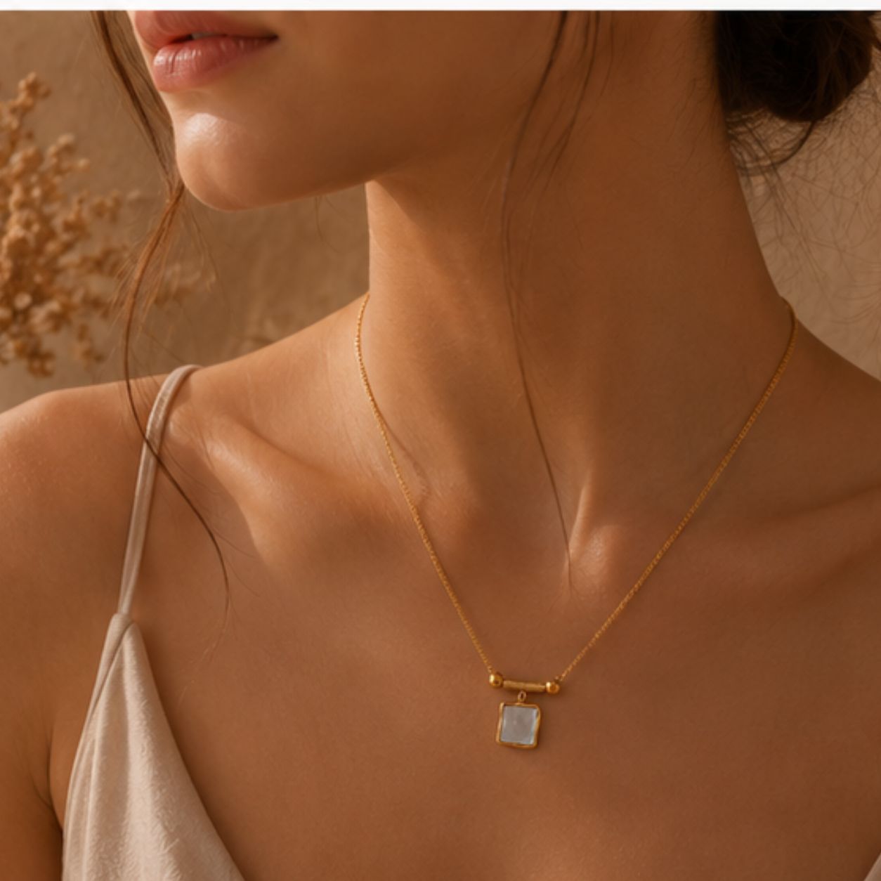 Myra Sculpt Shell Pendant