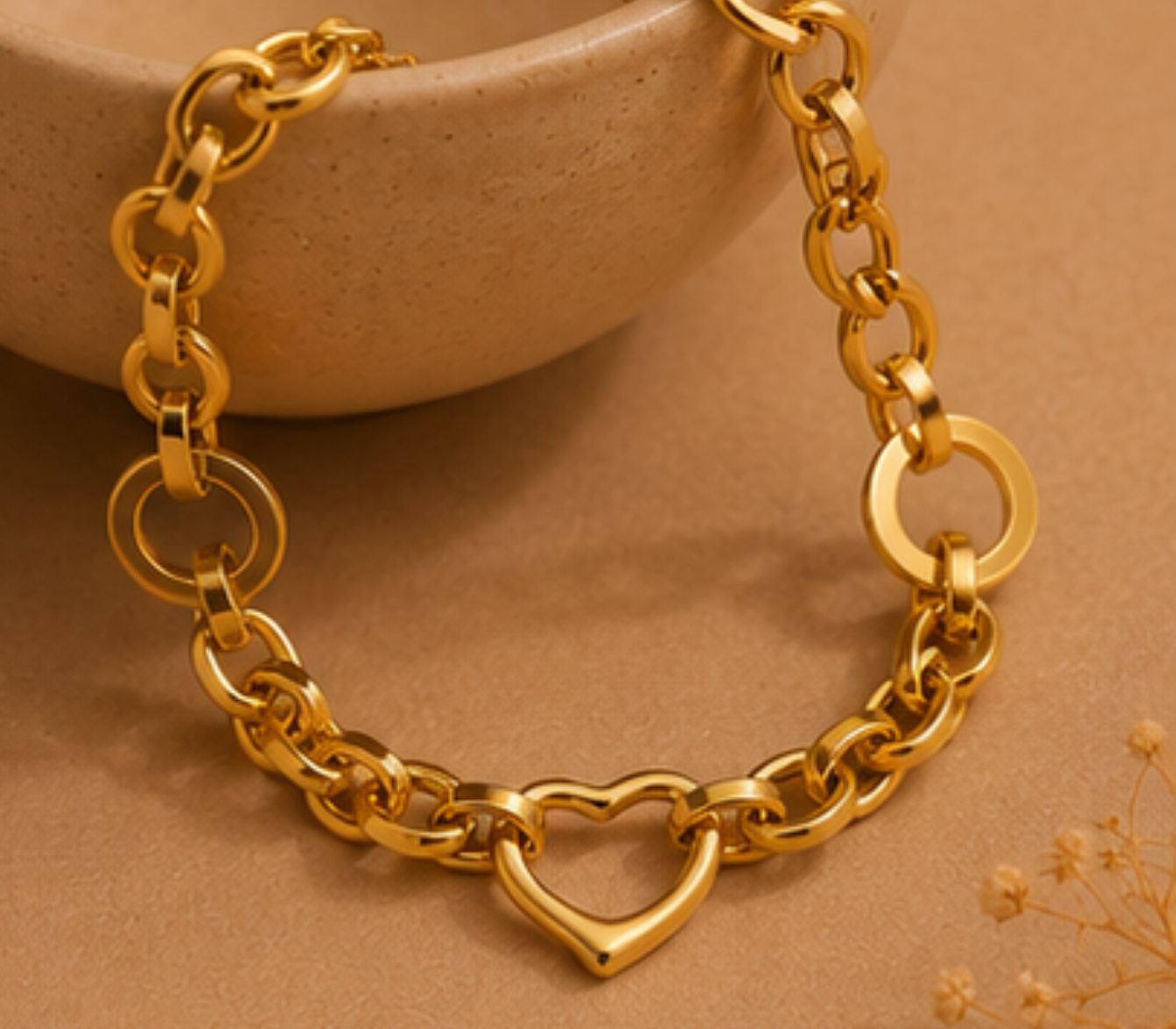 Amaya Heart Charm Bracelet
