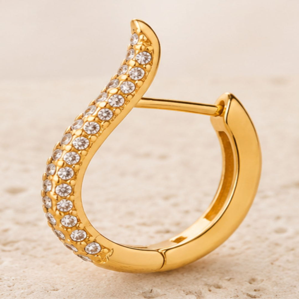 Nyla Curve Hoop Earrings