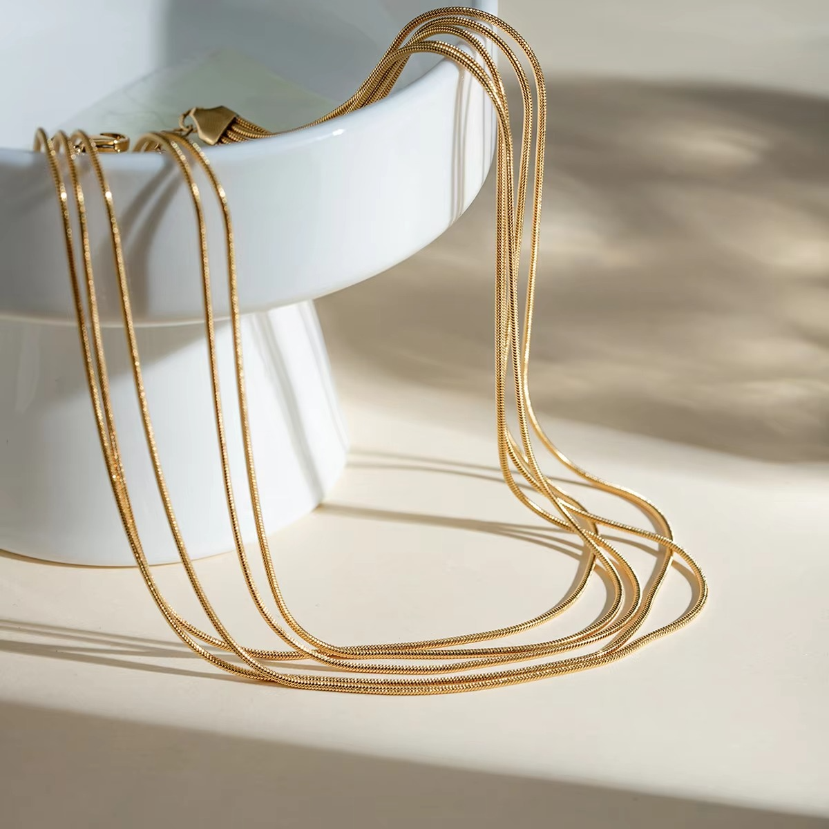 Aaral Gold Cascade Necklace