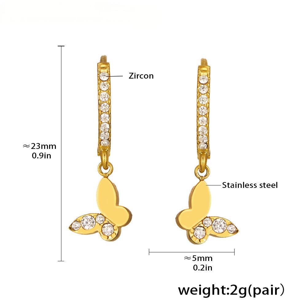 Aaravi Crystal Butterfly Earrings