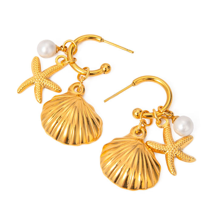 Aaravi Shore Drop Earrings