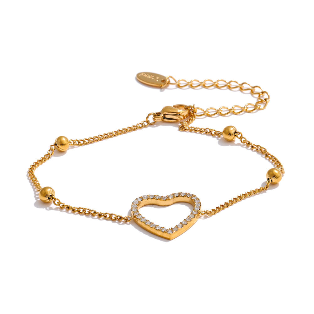 Aarohi Heart Zircon Bracelet