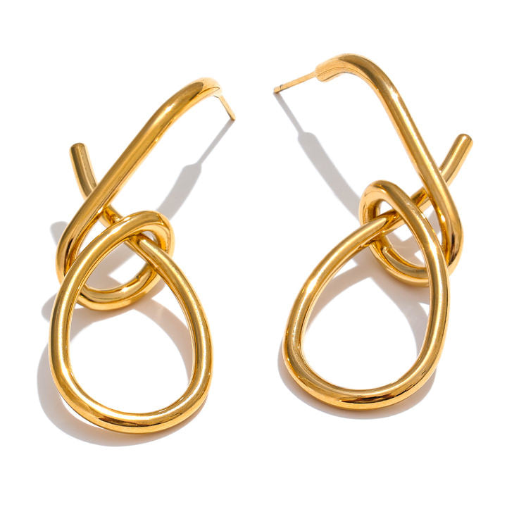 Aarohi Looped Gold Earrings