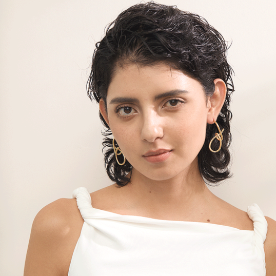 Aarohi Looped Gold Earrings