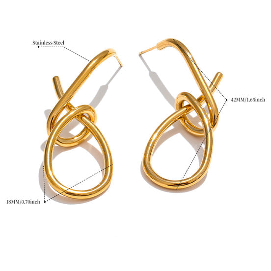 Aarohi Looped Gold Earrings