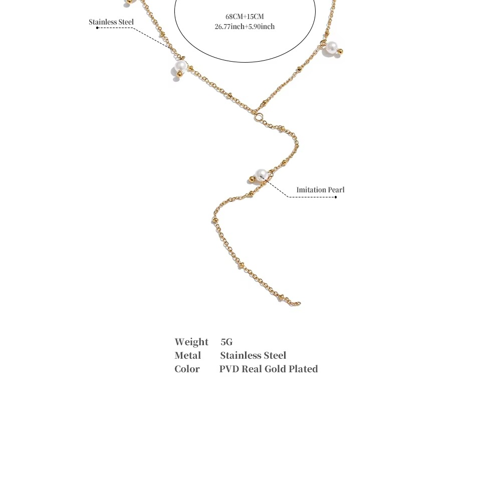 Aarohi Pearl Drape Necklace