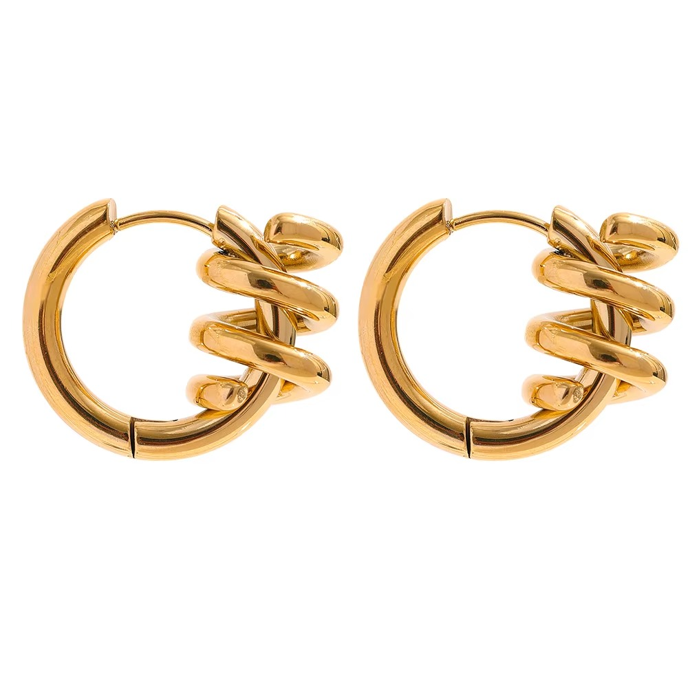 Aarohi Spiral Hoops