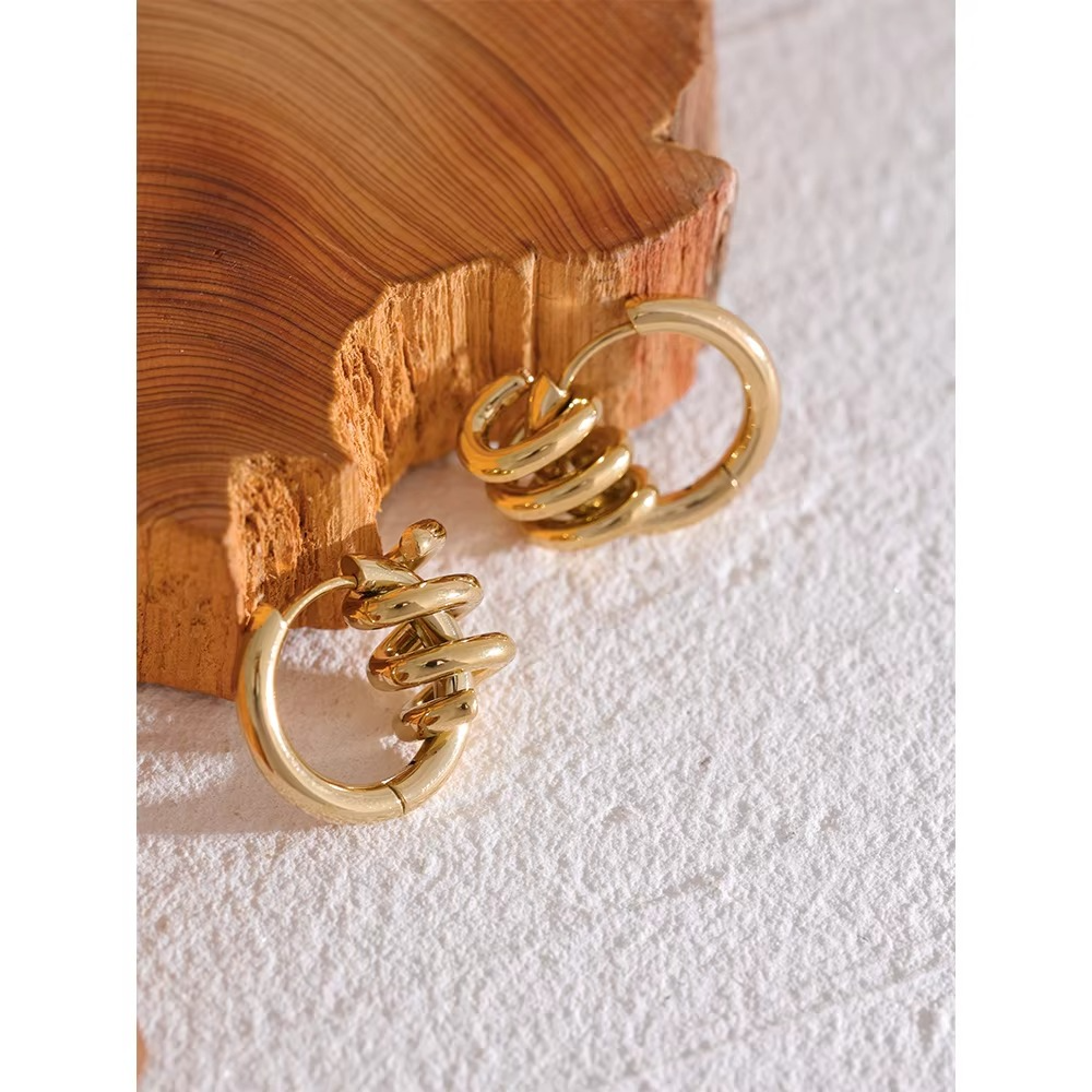 Aarohi Spiral Hoops