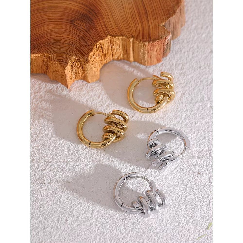 Aarohi Spiral Hoops