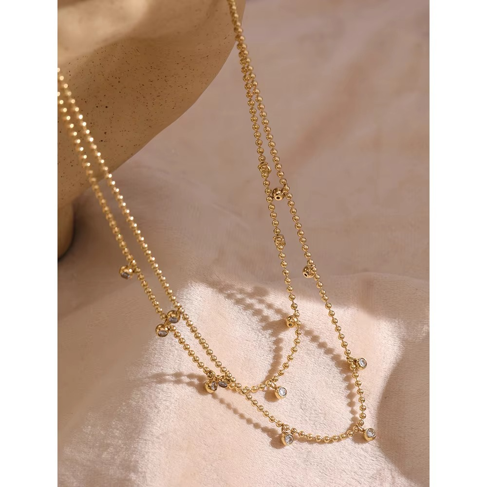 Aira Crystal Duo Necklace