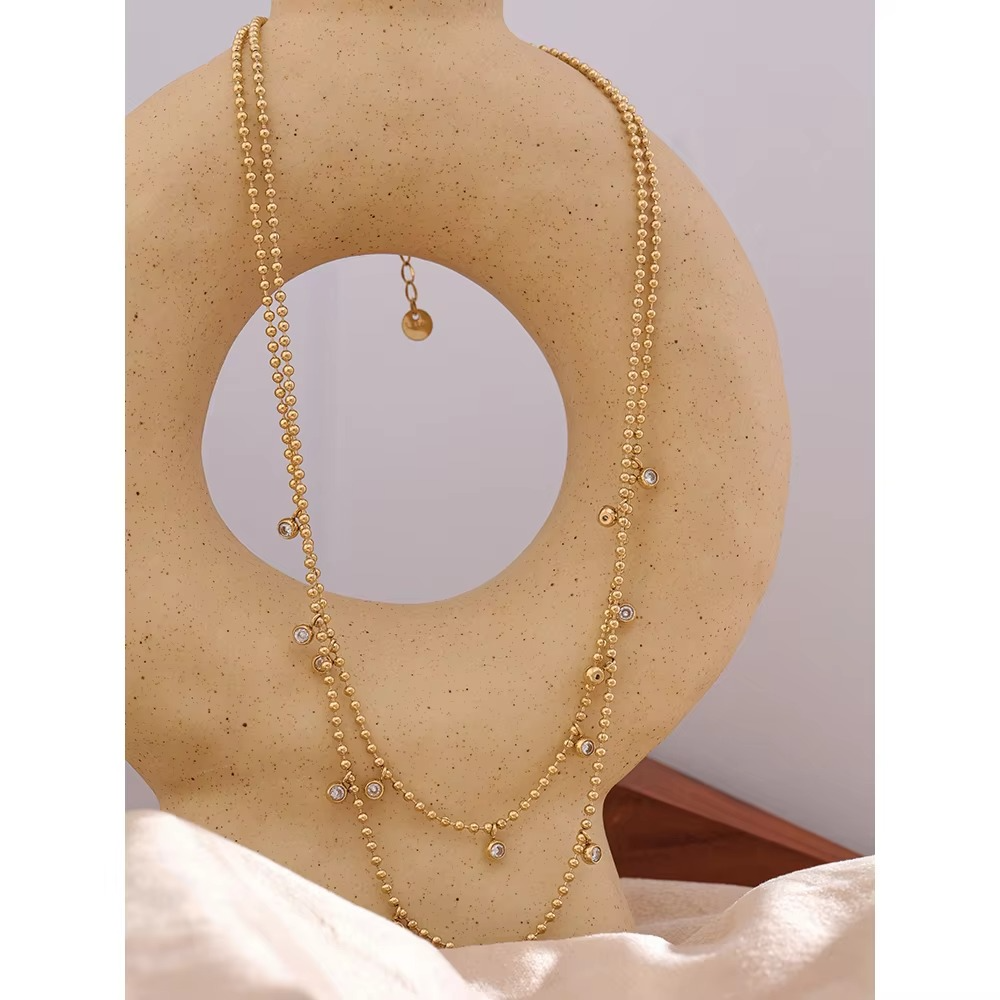 Aira Crystal Duo Necklace