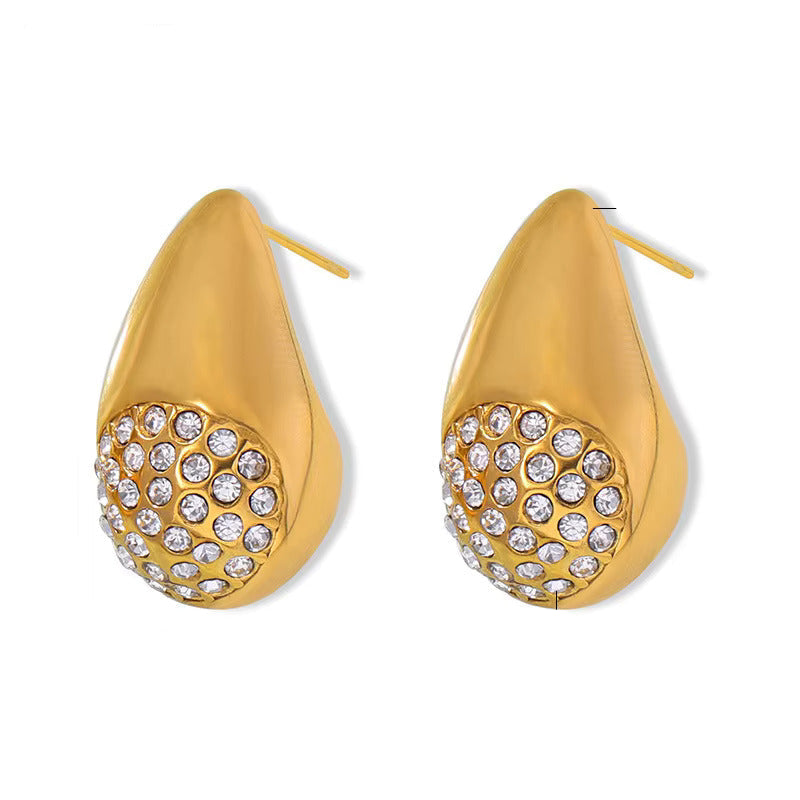 Aira Dual-Tone Link Earrings
