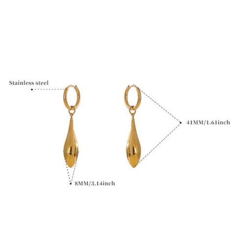 Aira Teardrop Hoop Earrings