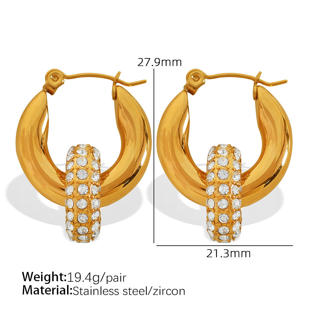 Amani Dome Hoop Earrings