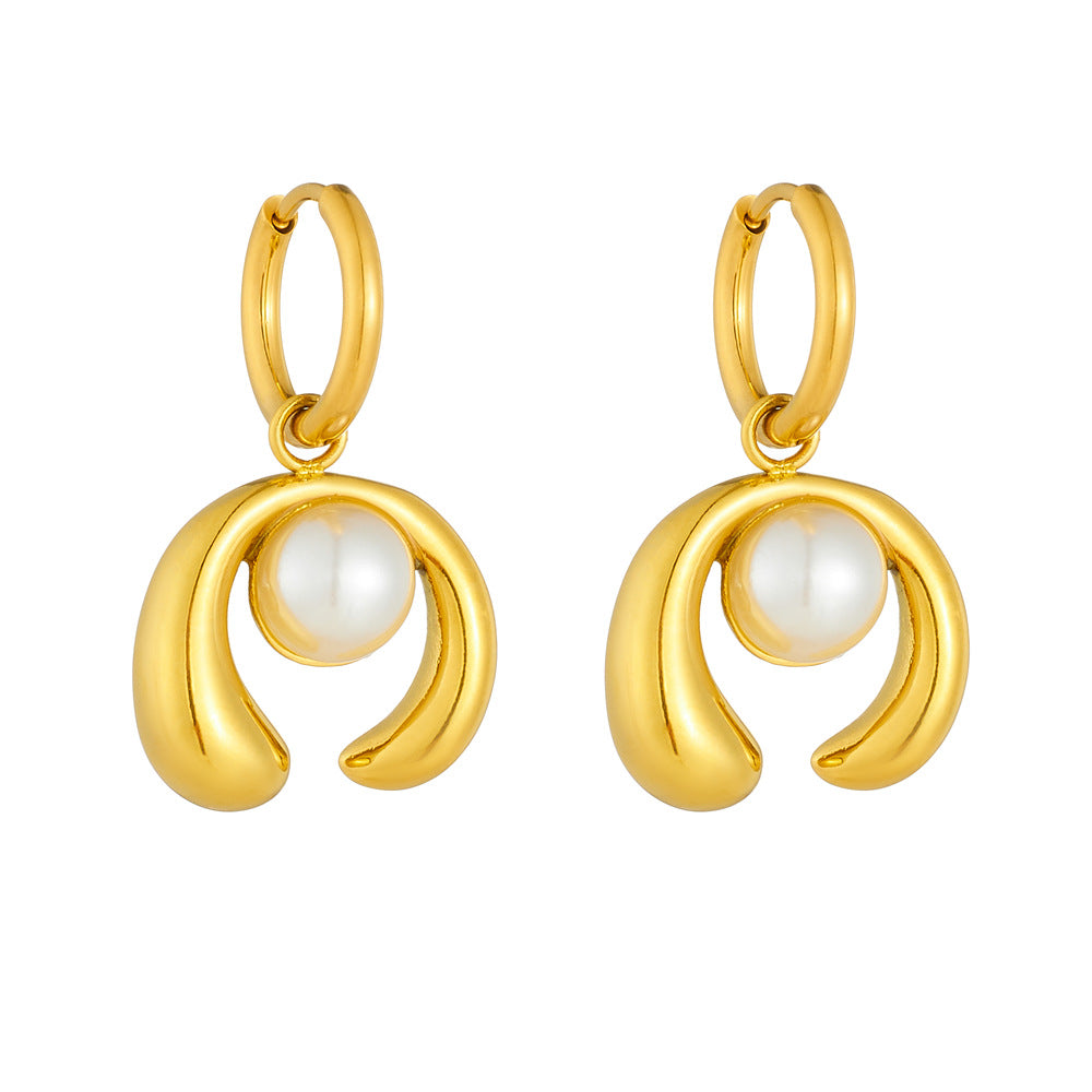 Amara Orb Pearl Earrings