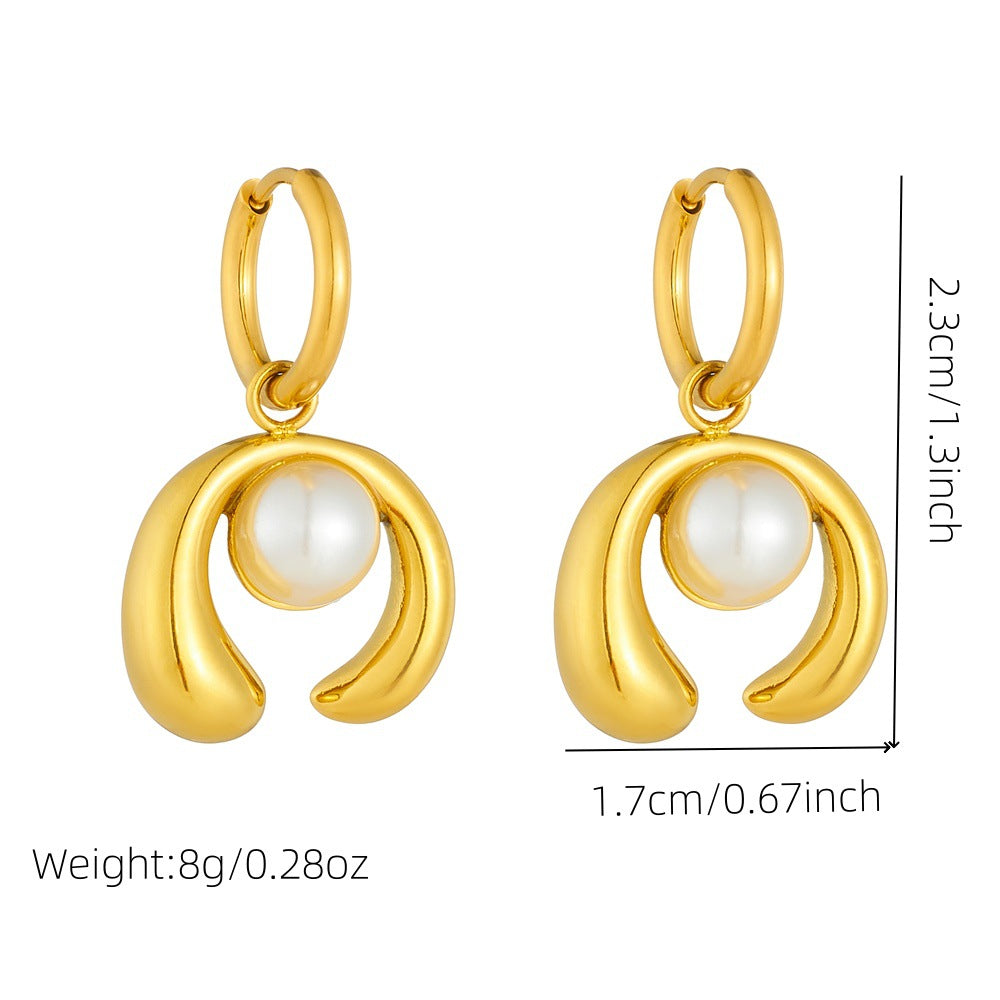 Amara Orb Pearl Earrings