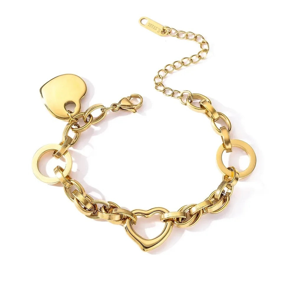 Amaya Heart Charm Bracelet