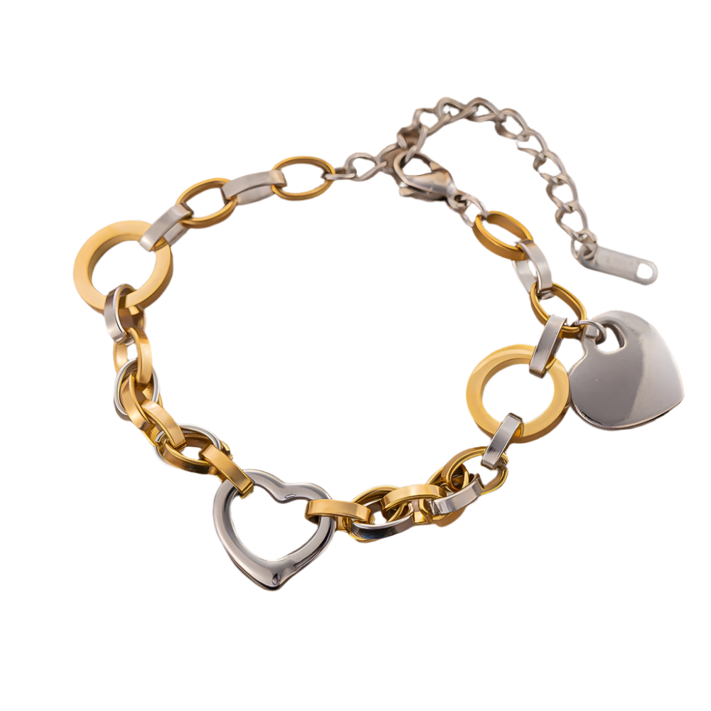 Amaya Heart Charm Bracelet