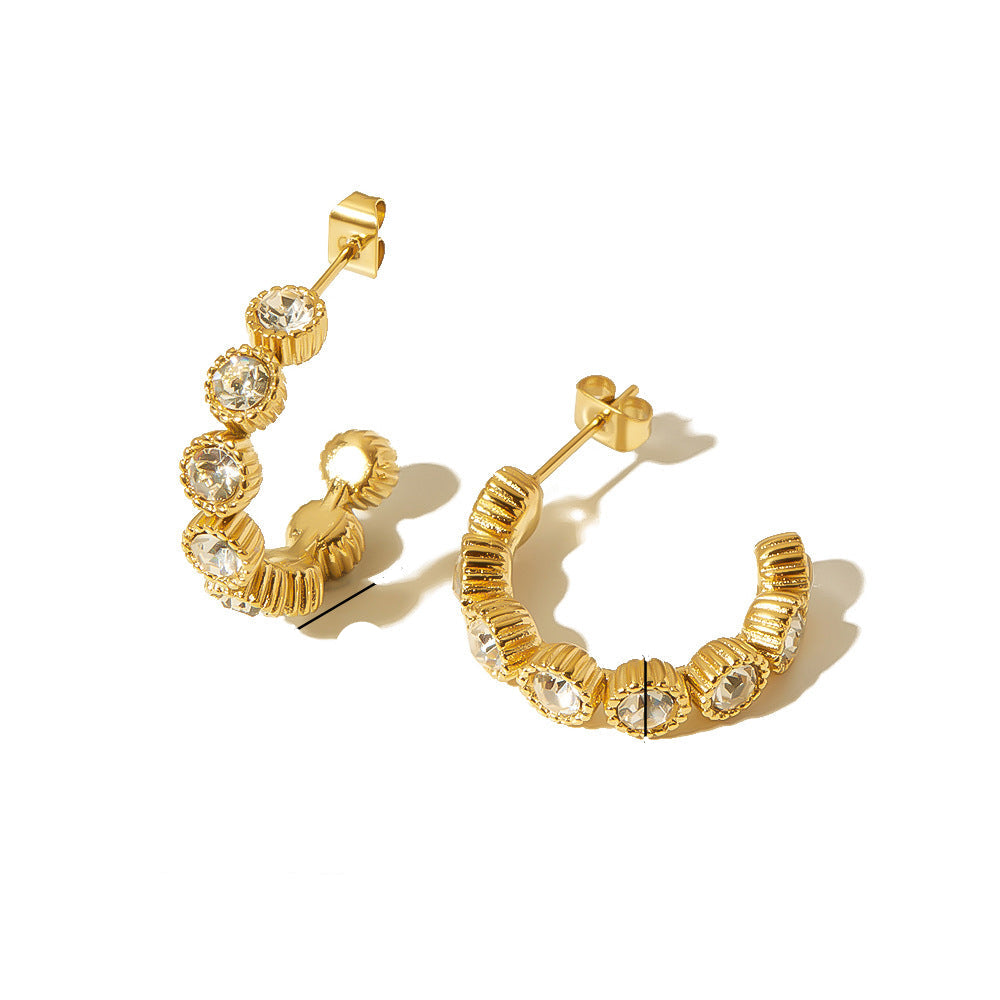 Amaya Crystal Curve Hoops