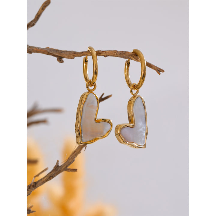 Amora Mother Of Pearl Hoops