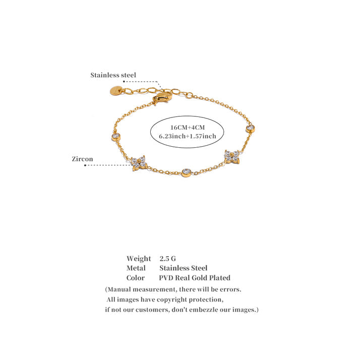 Anaya Crystal Bloom Bracelet