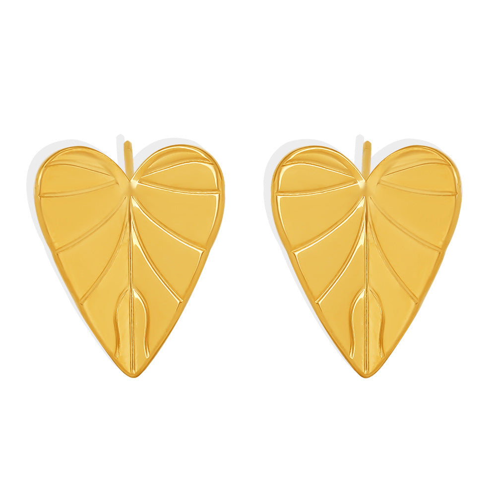 Anaya Leaf Stud Earring