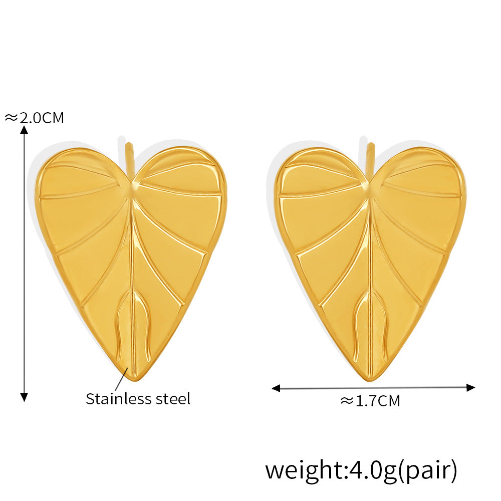 Anaya Leaf Stud Earring