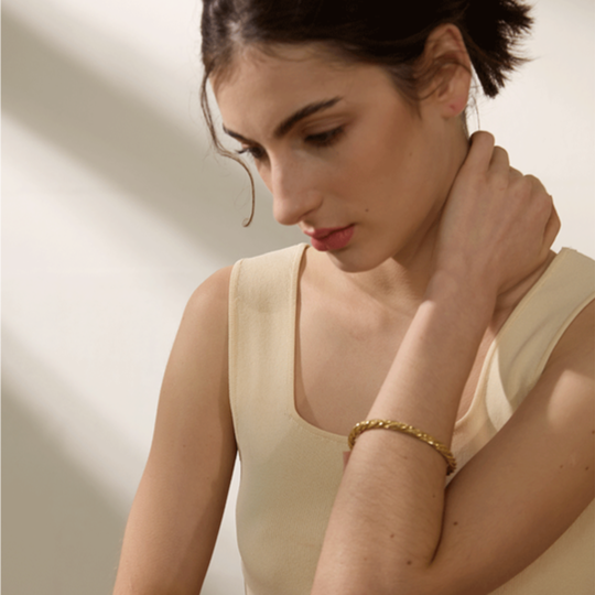 Anaya Rope Twist Bold Cuff