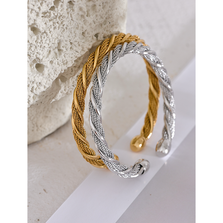 Anaya Rope Twist Bold Cuff