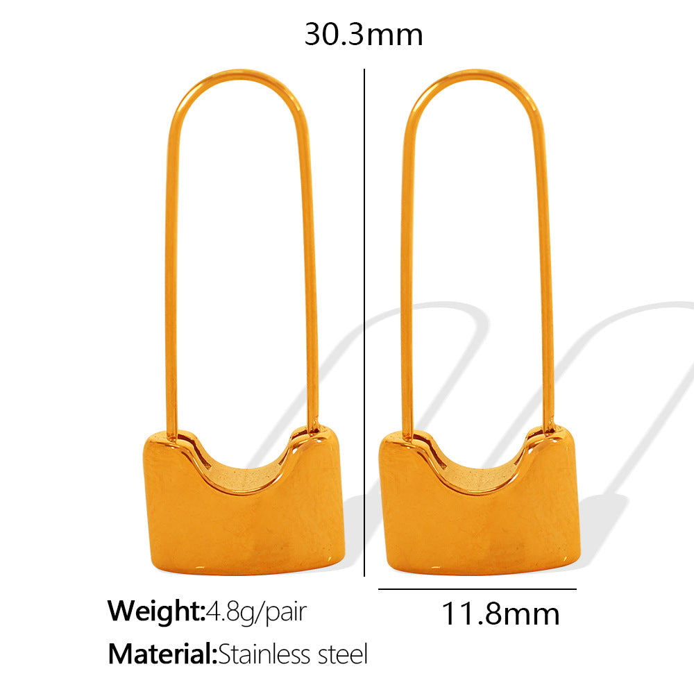 Aroha Bar Loop Earrings