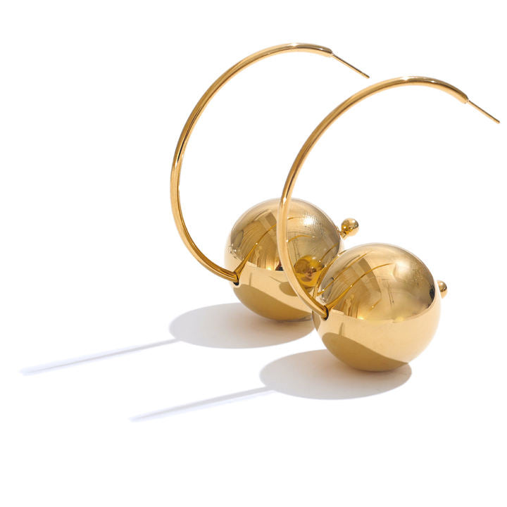 Avni Orb Hoop Earrings