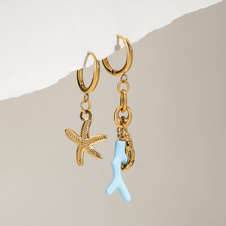 Azure Shell Earrings