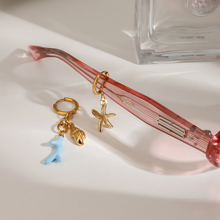 Azure Shell Earrings