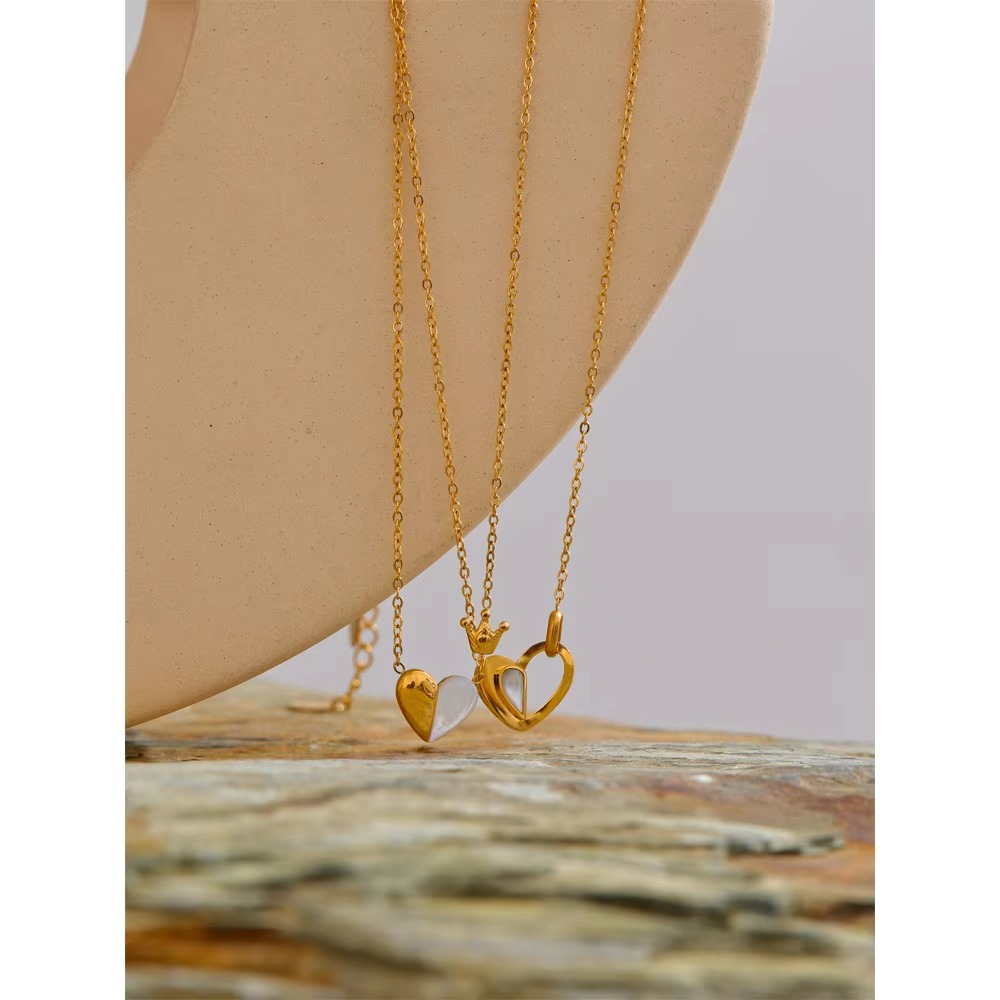 Crowned Love Duo Necklace