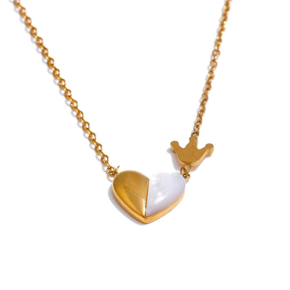 Crowned Love Duo Necklace