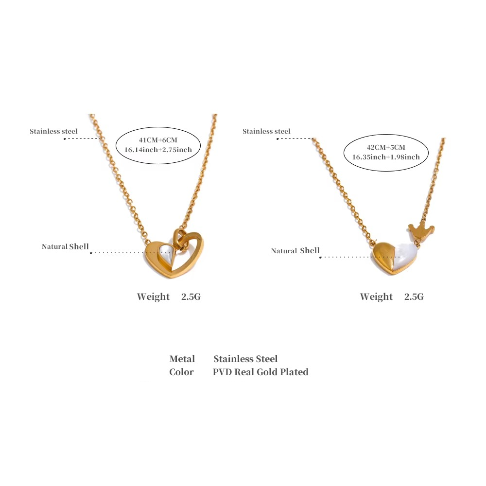 Crowned Love Duo Necklace