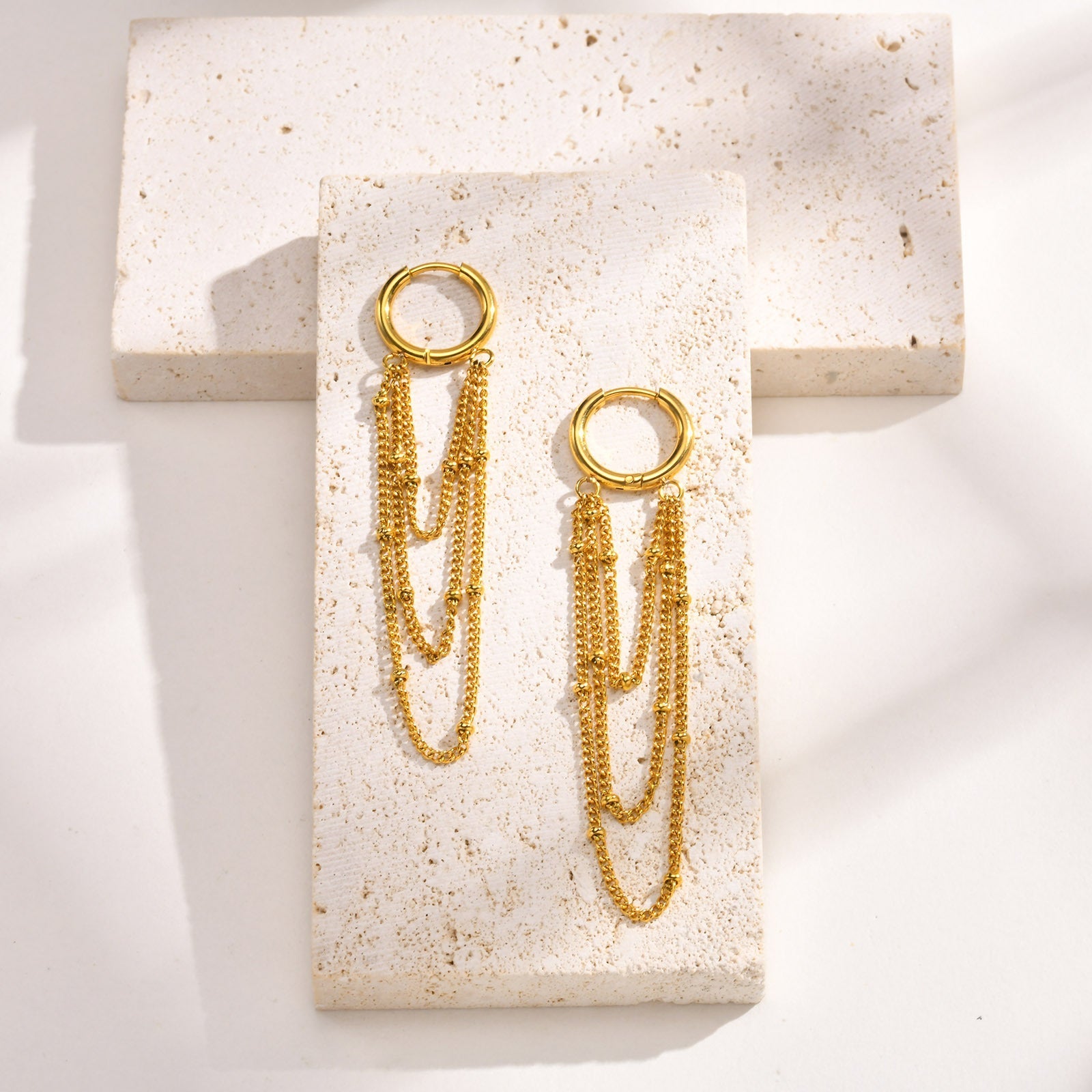 Diya Chain Drop Earrings