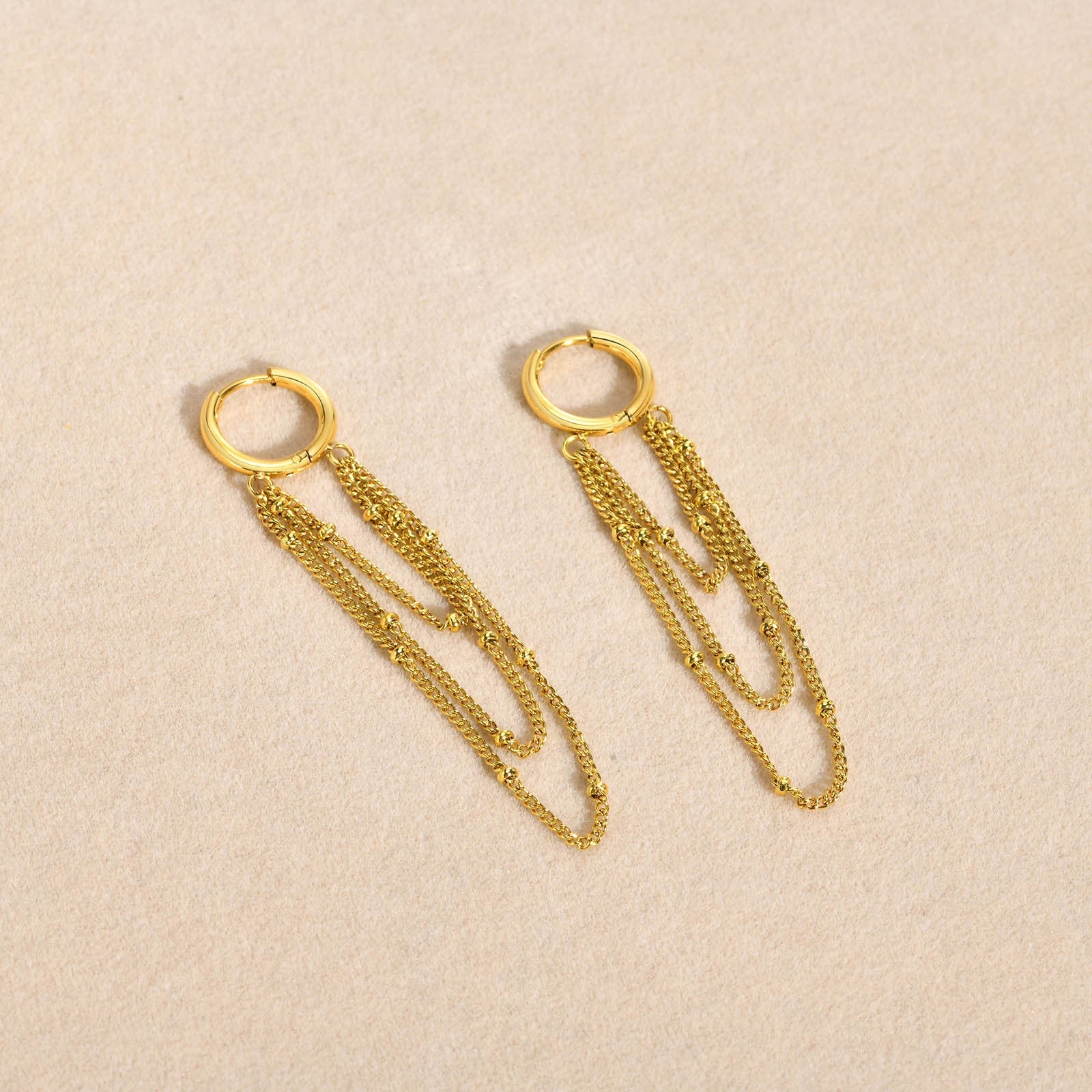 Diya Chain Drop Earrings