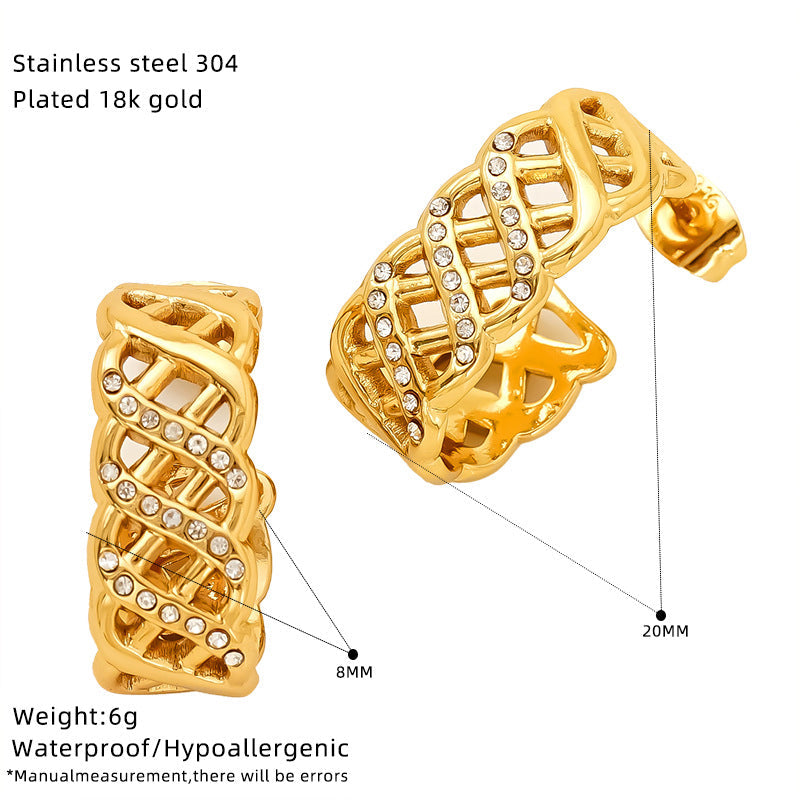 Elina Lattice Crystal Hoops